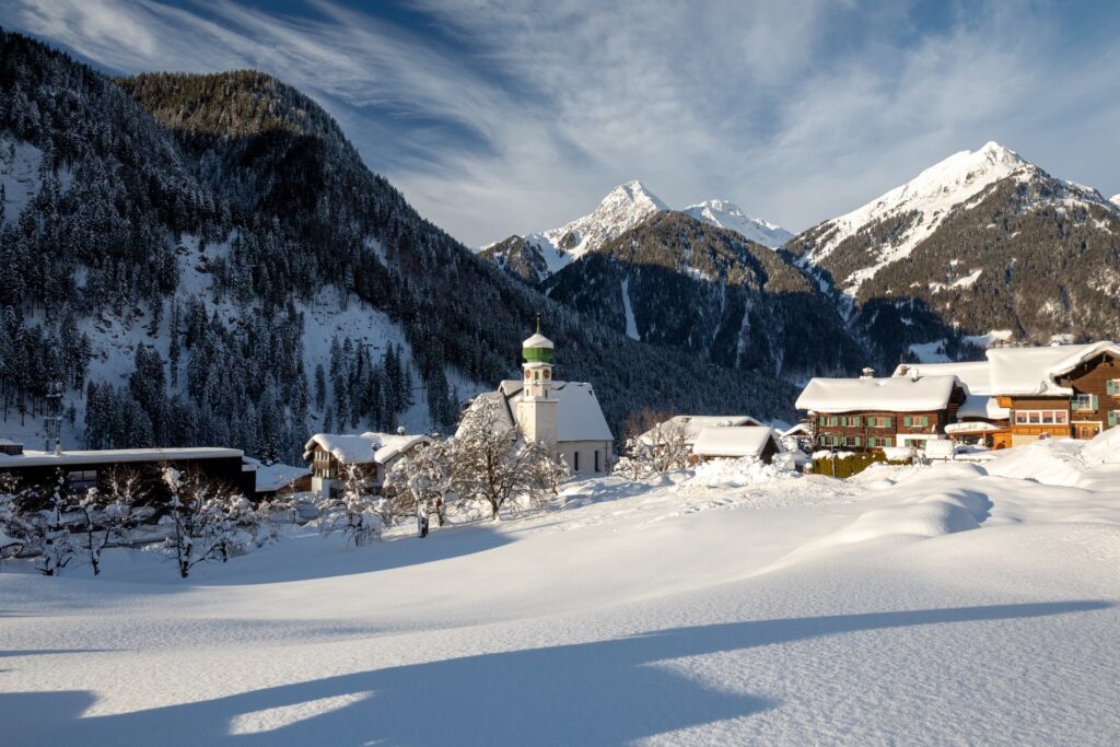 Sankt Gallenkirch in de winter