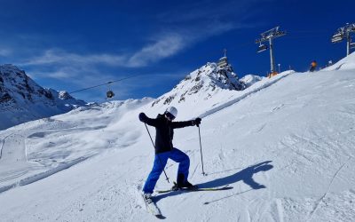 Mart Schwankhuizen op de skipiste in Schruns